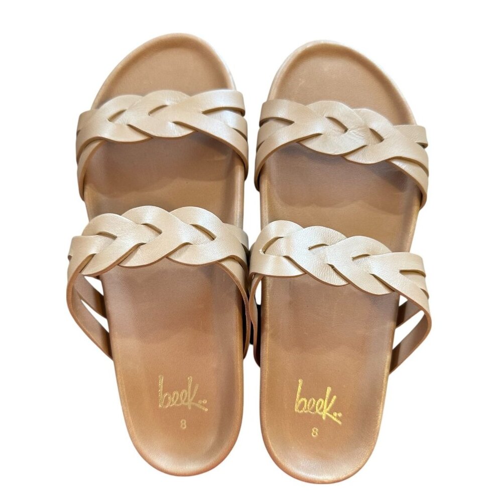 NWB Beek Leather Motmot Women's Sandals Honey Size 8
